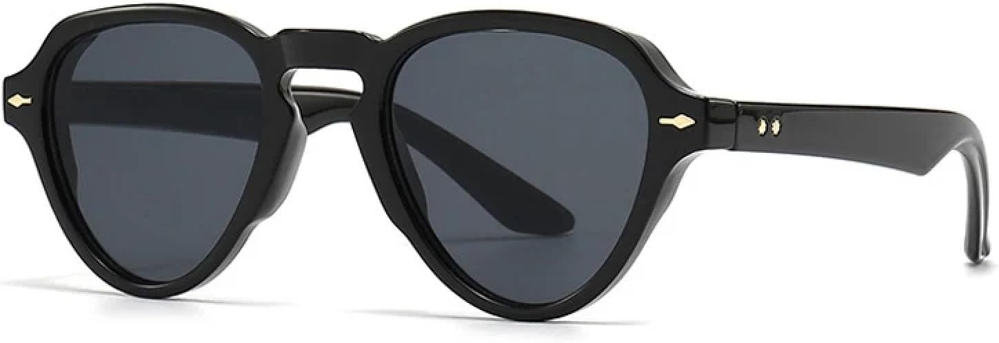 

Солнцезащитные очки с защитой от УФ-излучения UV400 для женщин и мужчин | Овальные панк-очки с градиентным рисунком и заклепками в виде кошки | для занятий спортом на открытом воздухе DSVIGF, Black Gray