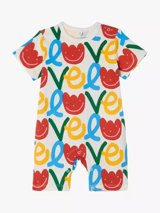 Детский комбинезон Baby Love, цвет слоновая кость/разноцветный Stella McCartney