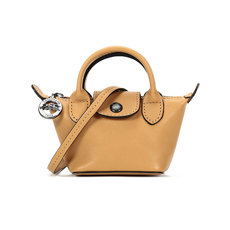 

Le Pliage Cuir Сумка-пельмень из овчины, Портативная сумка через плечо, Миниатюрная женская сумка на плечо Медовая LONGCHAMP