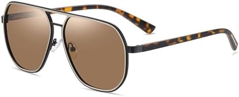 

Мужские солнцезащитные очки для женщин, солнцезащитные очки квадратной оправы, защита от УФ-излучения UV400, для вождения, рыбалки, плавания и пляжа MTZJH, 3375matte Demi Tea