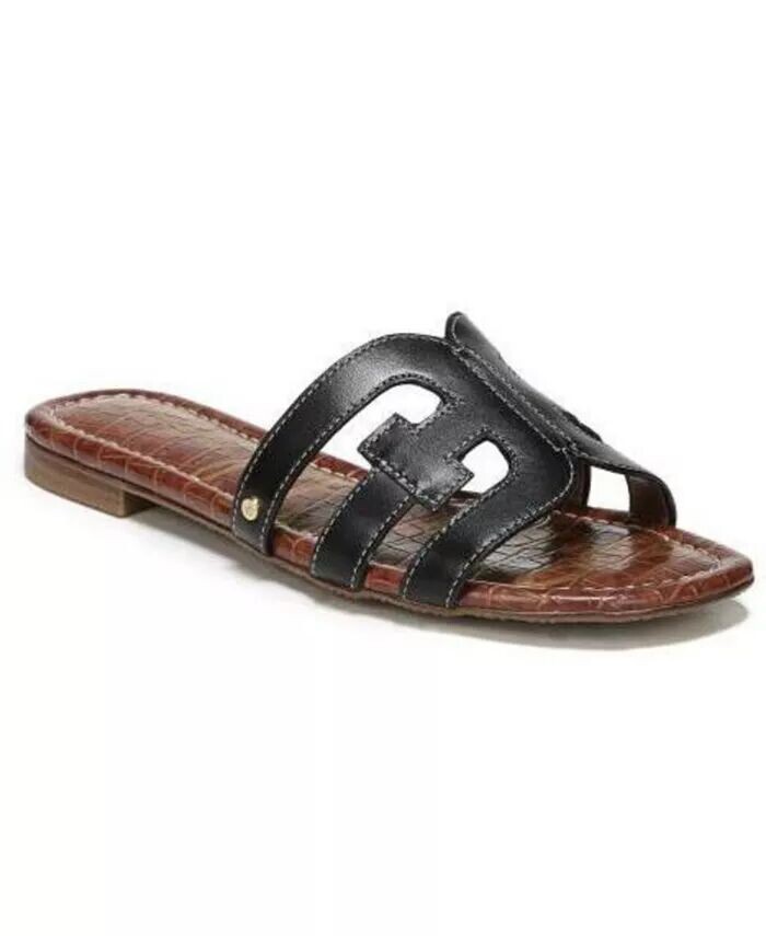 Женские сандалии без шнуровки на плоской подошве Sam Edelman, черный