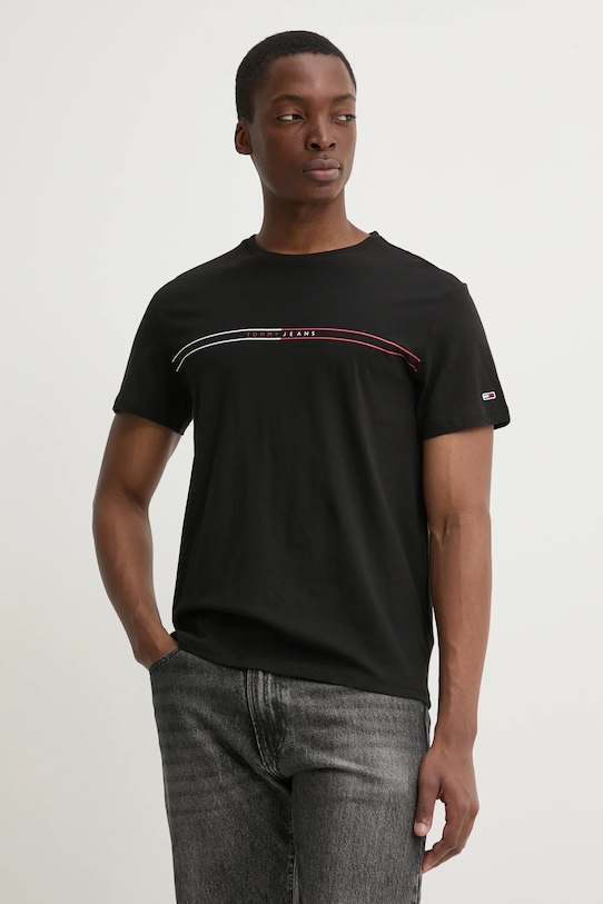 

Хлопковая футболка 2 шт Tommy Jeans, черный