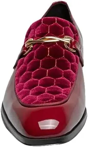 Мужские лоферы Stacy Adams Sprague Moc Toe Slip on Loafer, бордовый — фото 2