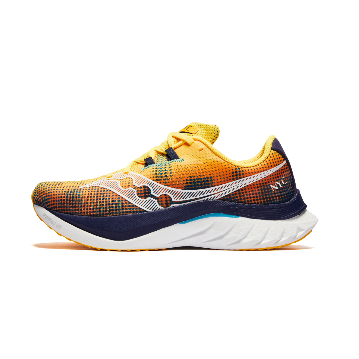 

Кроссовки Endorphin Speed 4 Nyc Saucony, желтый/белый/синий