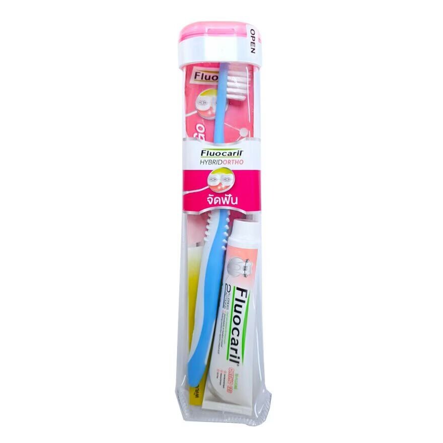 

Fluocaril Набор зубных щеток Ortho 123, Pink