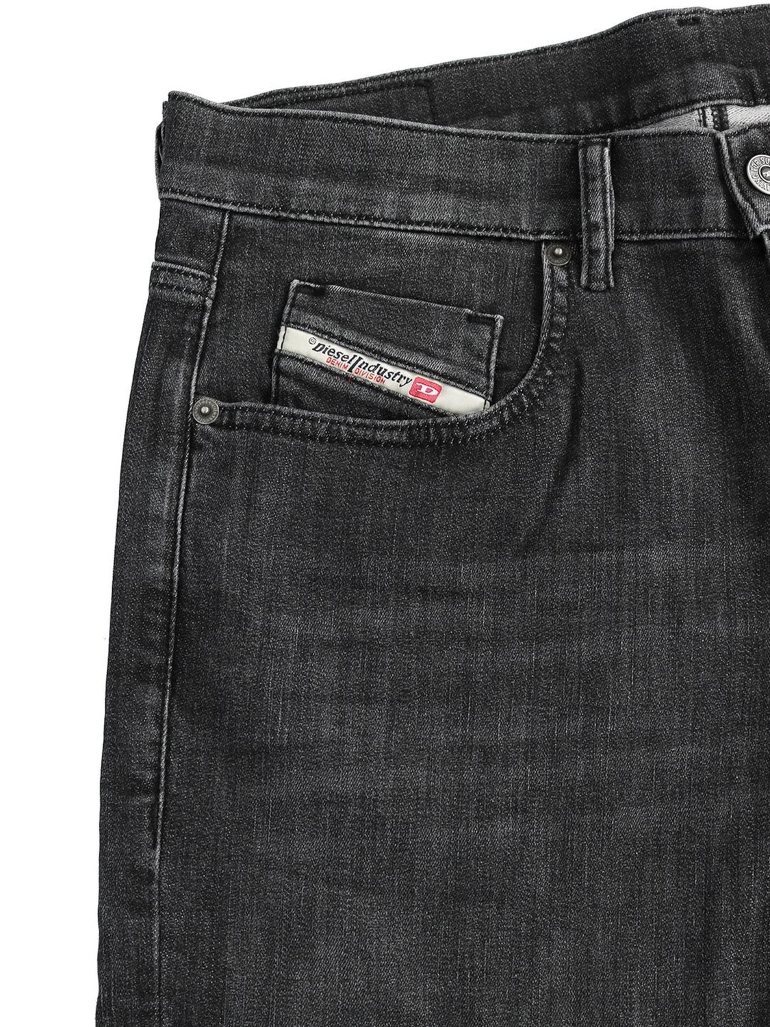 DIESEL Узкие джинсы 'D-STRUKT SUPERSTRETCH JOGGJEANS' в черном дениме — фото 4