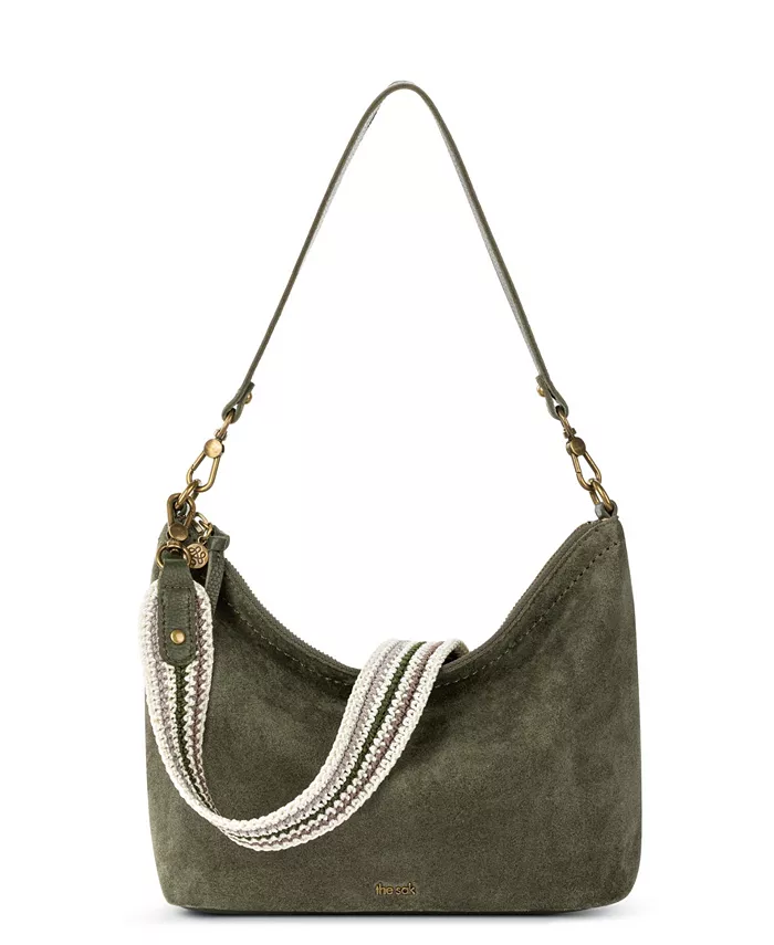 

Сумка-хобо Jasmine Medium из кожи The Sak, зеленый