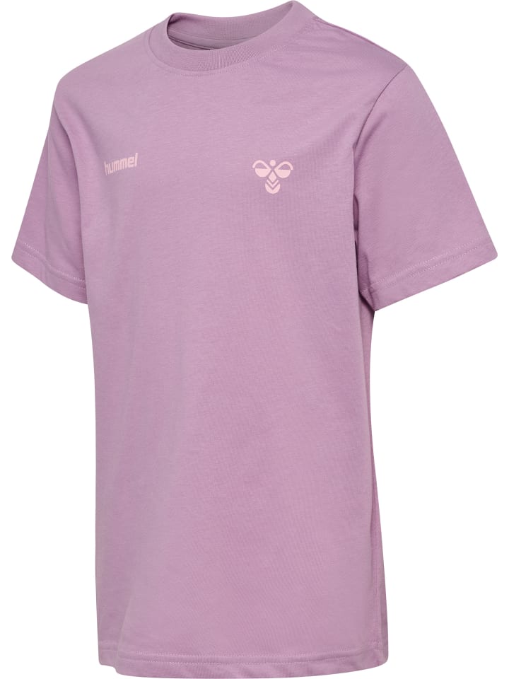 Hummel Детская футболка Hmljr Graphic фиолетового цвета — фото 4