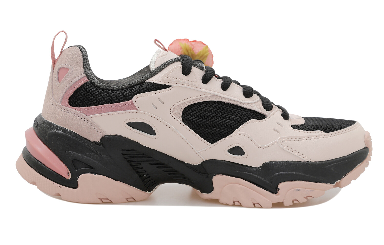 

Кроссовки женские Stamina V2 с низким верхом, черные/розовые Skechers