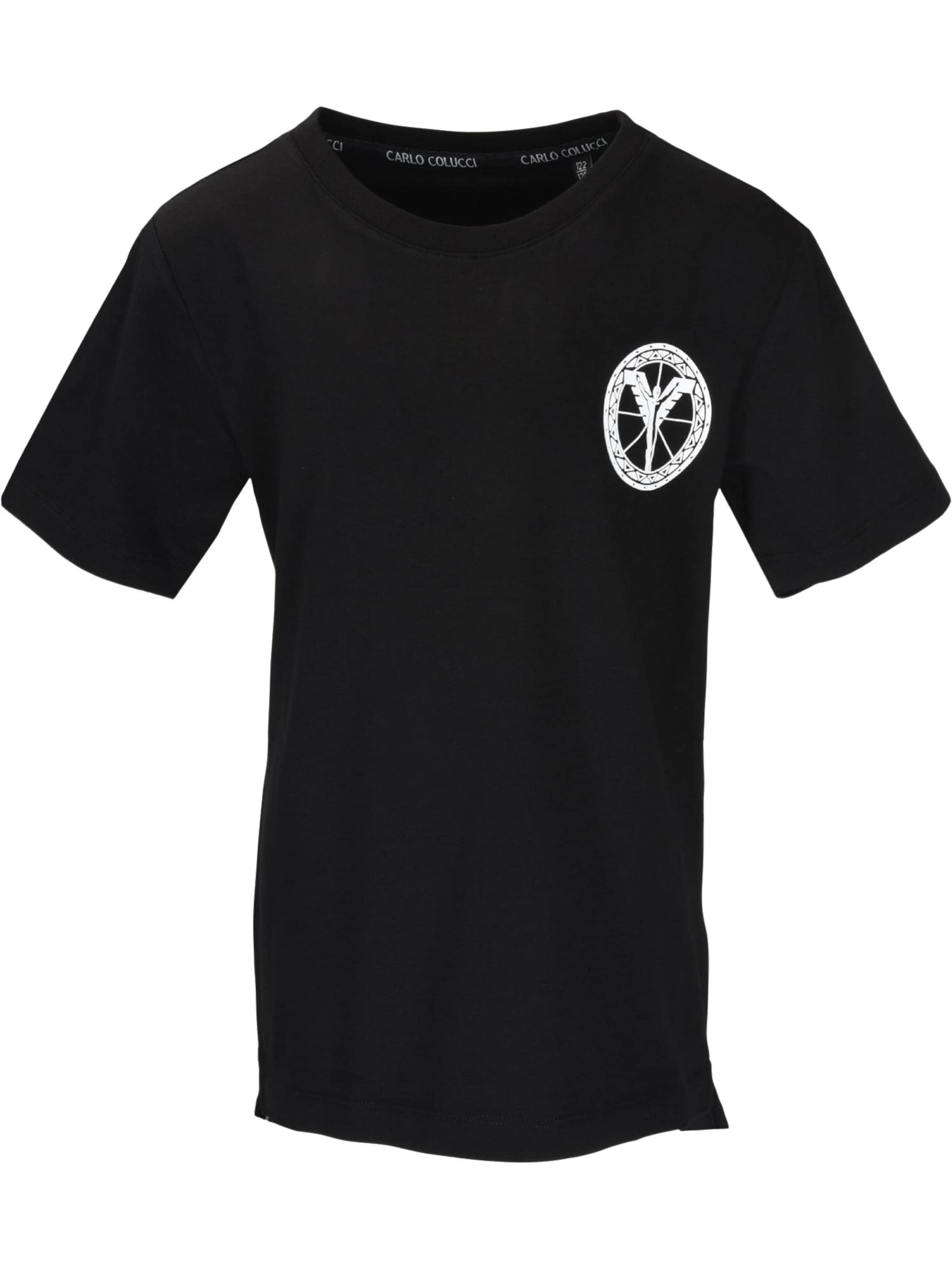 

Carlo Colucci Футболка 'Camarda' в черном цвете