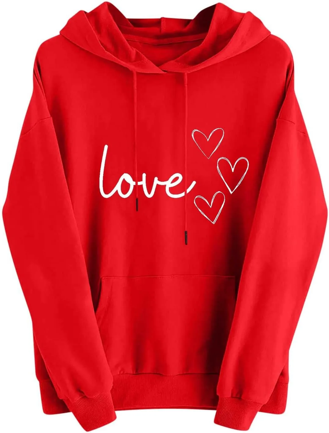 

Толстовка Valentine's Day для женщин, легкая, с принтом