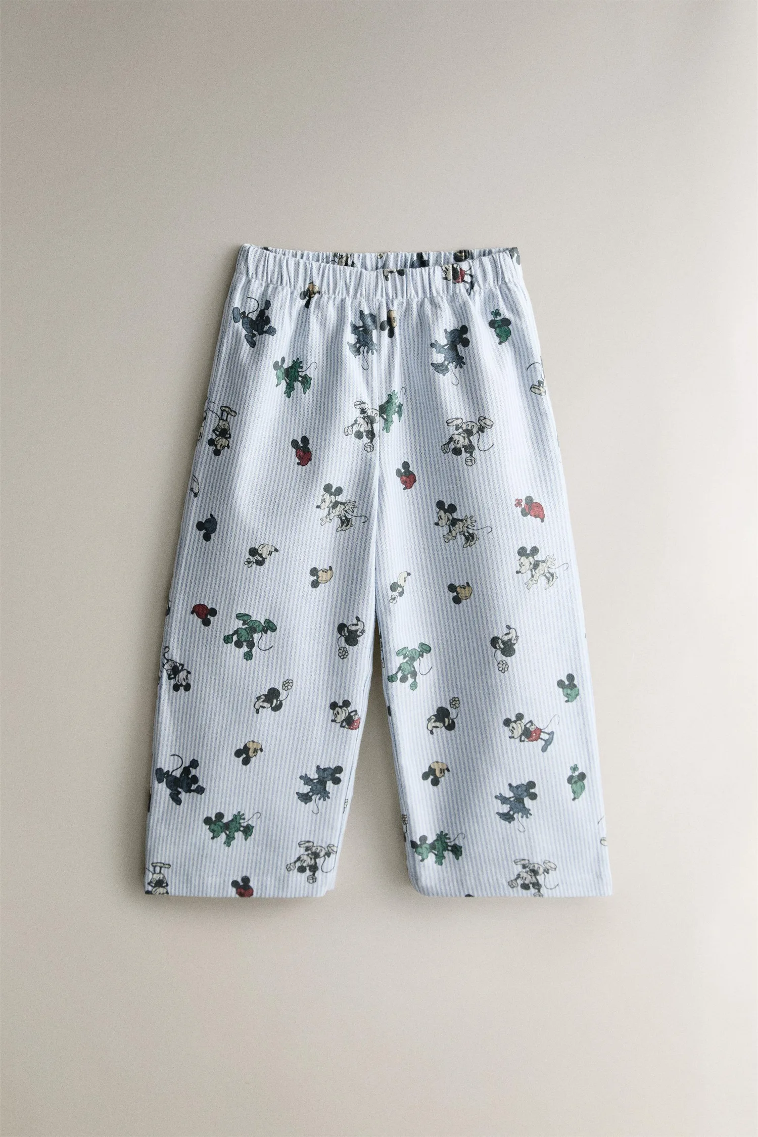 Детский фланелевый пижамный комплект микки и минни ©disney Zara, светло-голубой — фото 4
