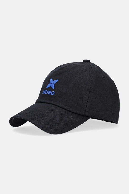 

Хлопковая кепка с козырьком Hugo Blue, черный