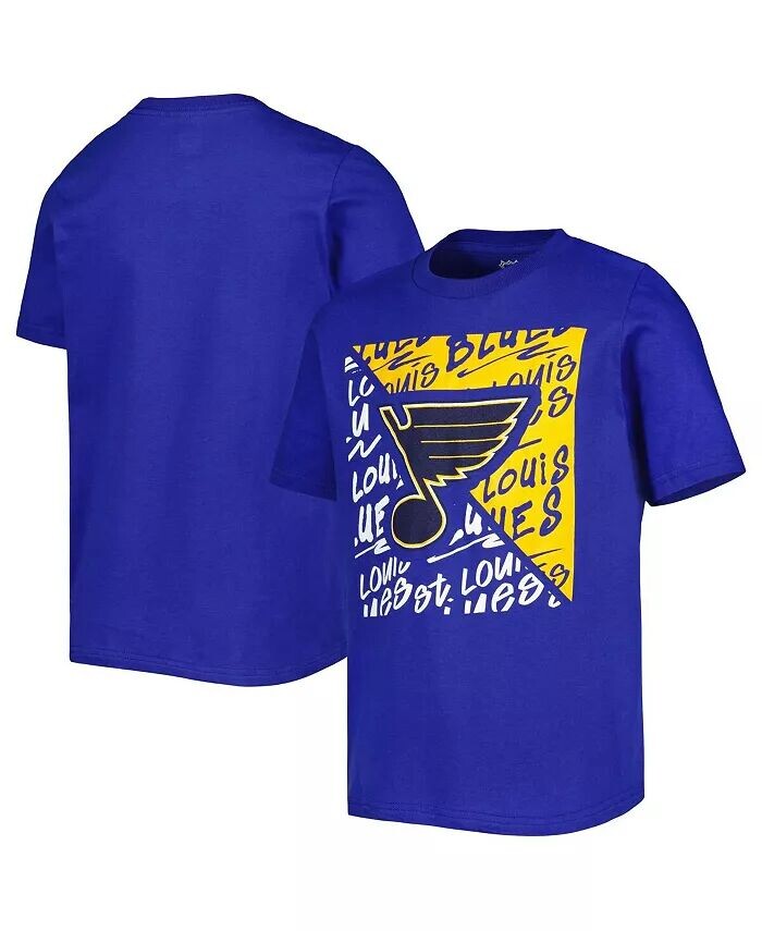 

Футболка Royal St. Louis Blues Divide для больших мальчиков и девочек Outerstuff