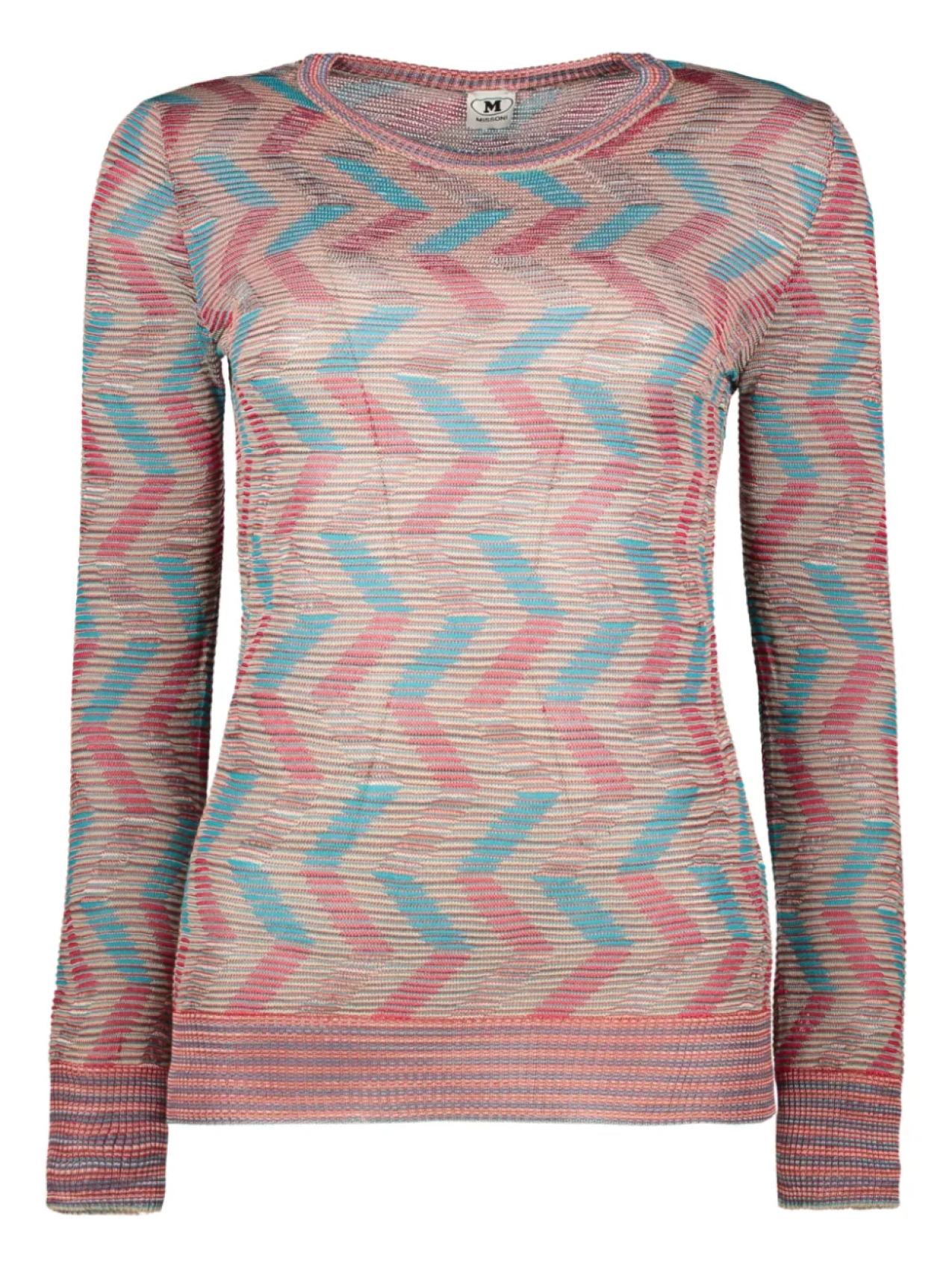 

Джемпер с узором «зигзаг» Missoni, розовый
