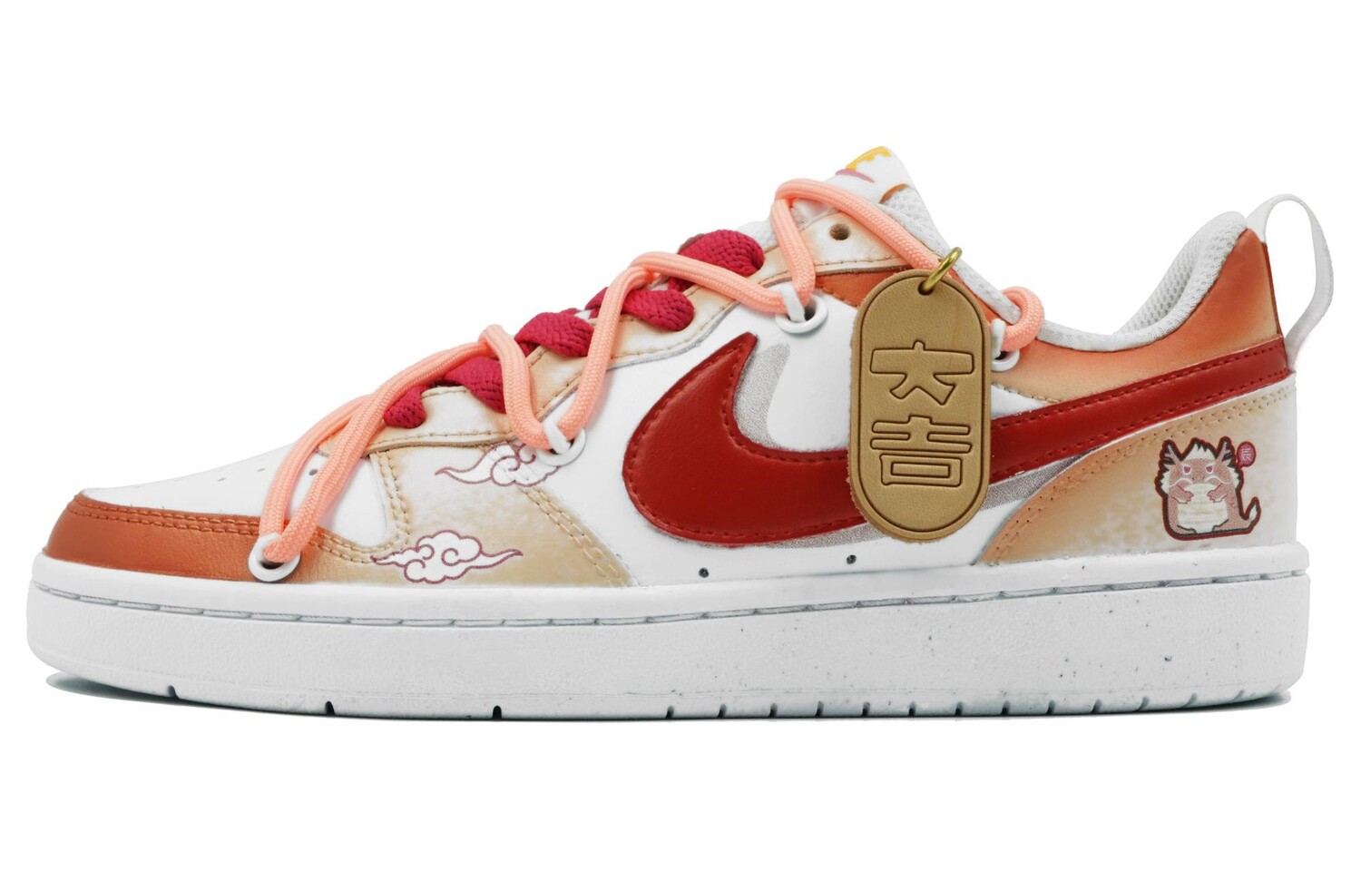 

Кроссовки Nike Court Borough Skateboarding Shoes Women's Low-top Orange, цвет Orange