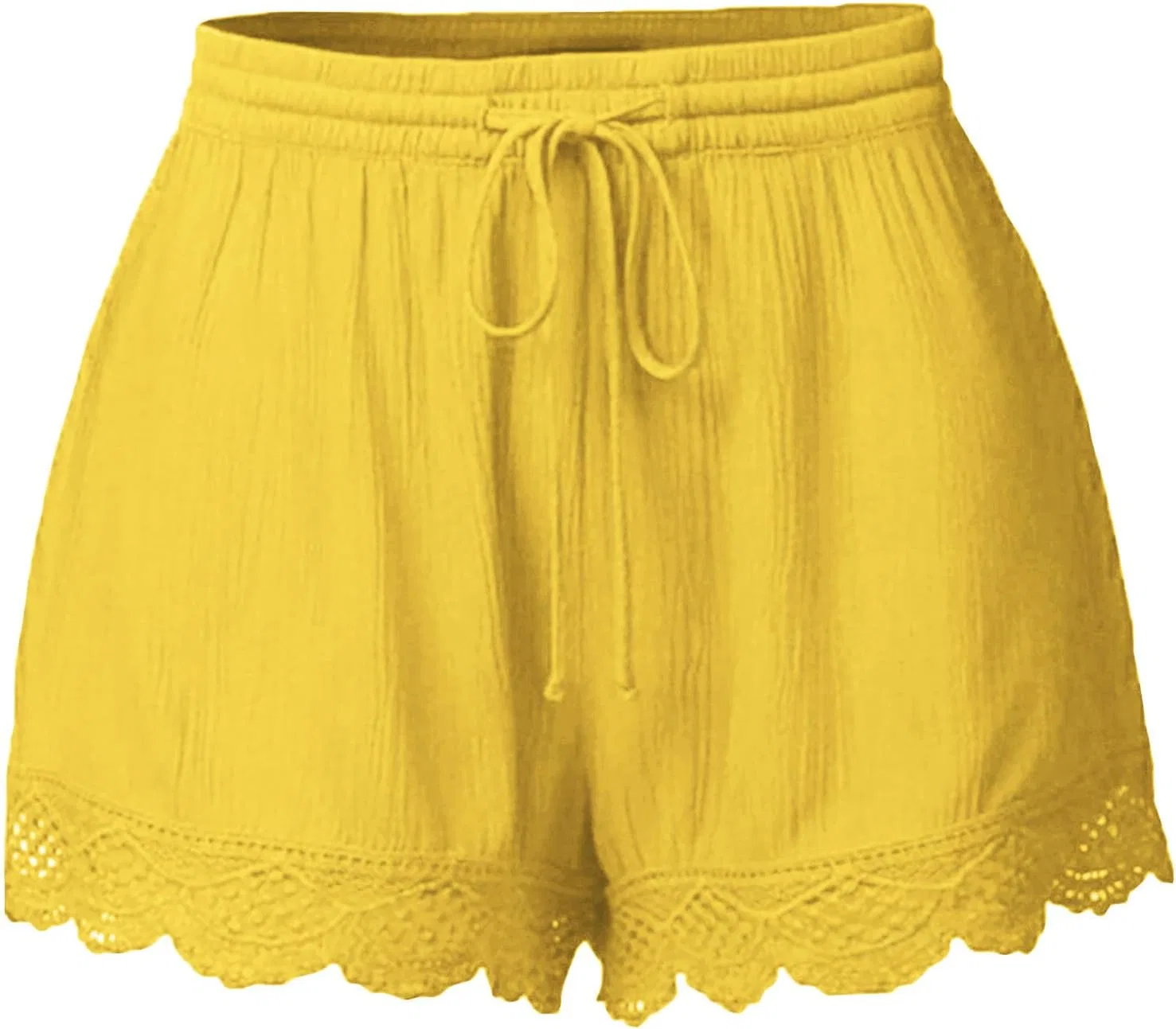 Шорты женские с кружевом, Generic, A06_yellow