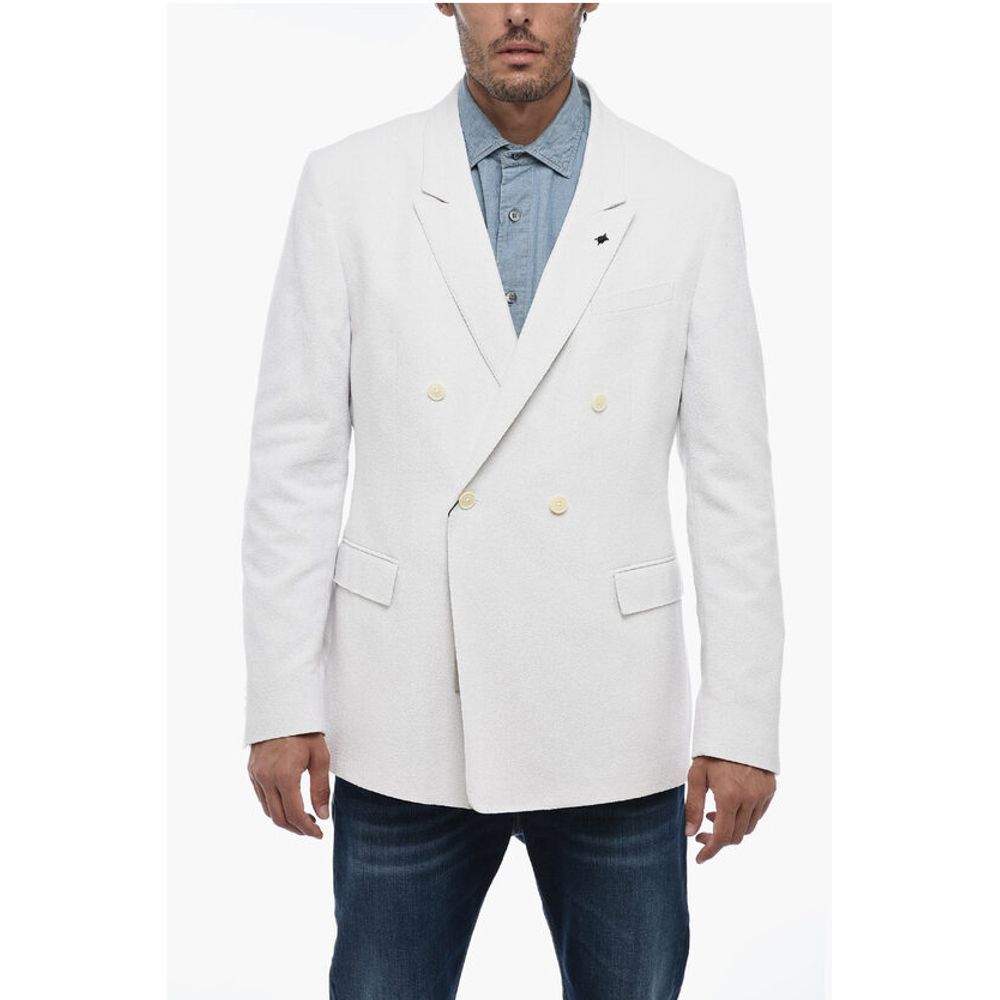 

CC COLLECTION Двубортный блейзер с острыми лацканами Corneliani, White