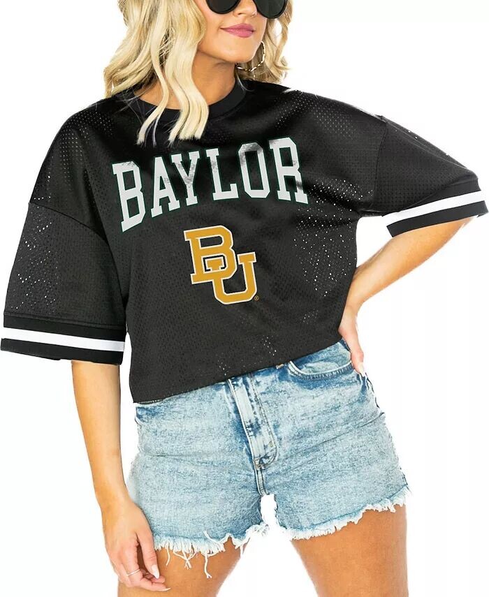 

Женская черная футболка Baylor Bears Game Face Fashion Gameday Couture