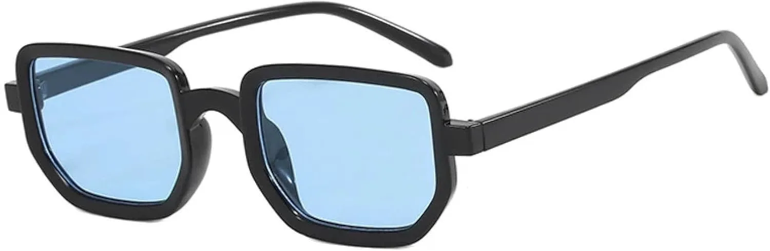 

Модные ретро-солнцезащитные очки для мужчин и женщин, роскошные солнцезащитные очки для летних путешествий, защита от УФ-излучения UV400 generic, Black Blue