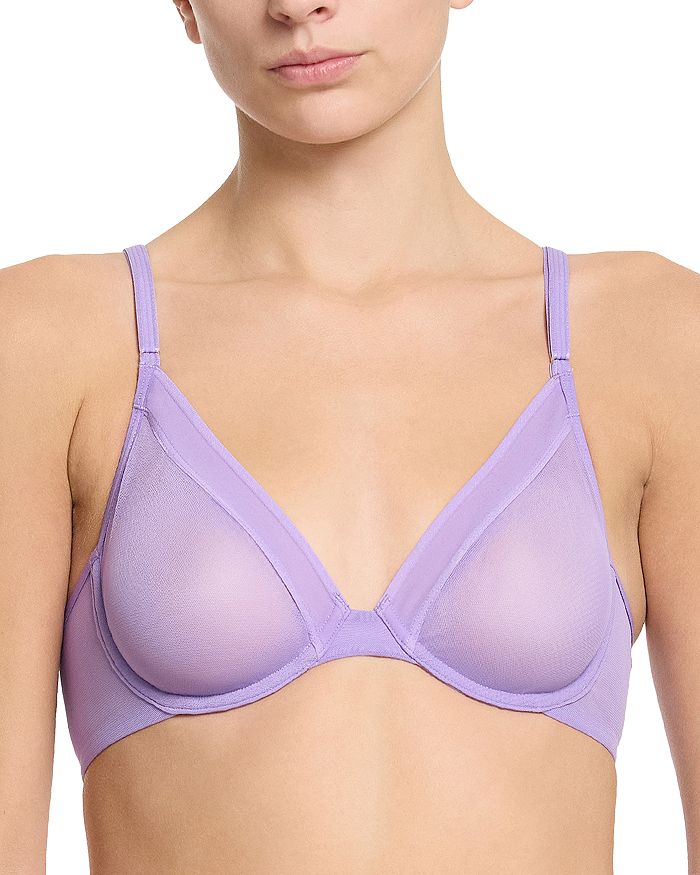 

Бюстгальтер с косточками без подкладки из сетки Hanky Panky, фиолетовый