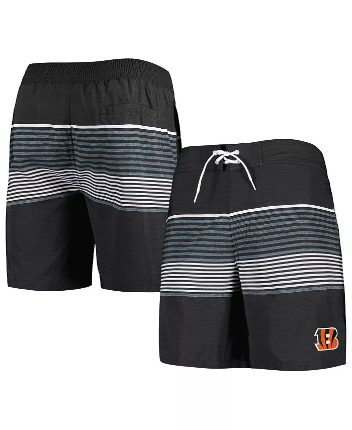 

Мужские черные плавательные шорты Cincinnati Bengals Coastline Volley G-III Sports by Carl Banks
