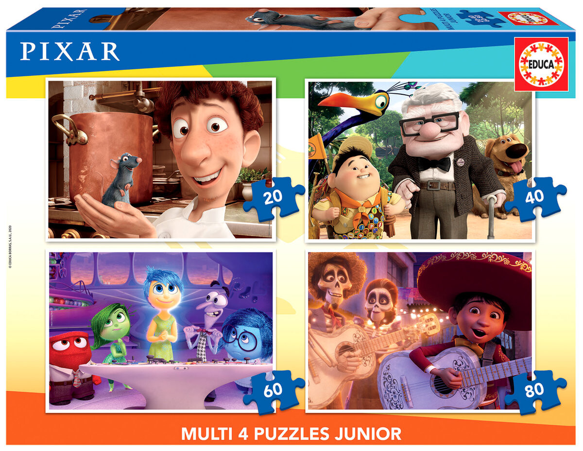 

Educa, пазлы, Сказочные герои (Disney/Pixar), 20/40/60/80 шт.