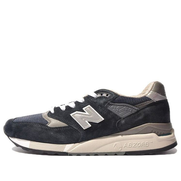 

Кроссовки 998 classic made in usa 'navy grey' New Balance, синий