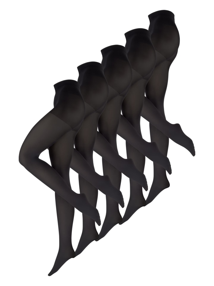 

Nur Die Леггинсы Goodbye Run-Resistant 60 DEN черного цвета