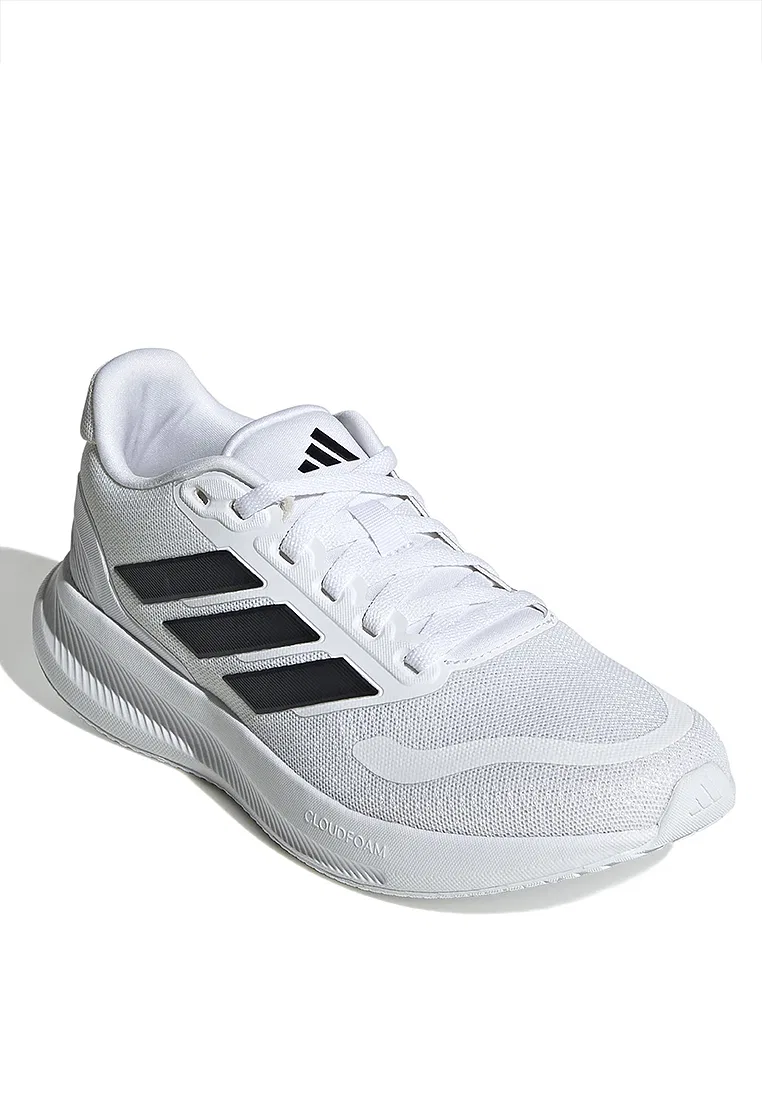 Кроссовки детские, беговые, Runfalcon 5, Adidas, белый/черный — фото 2