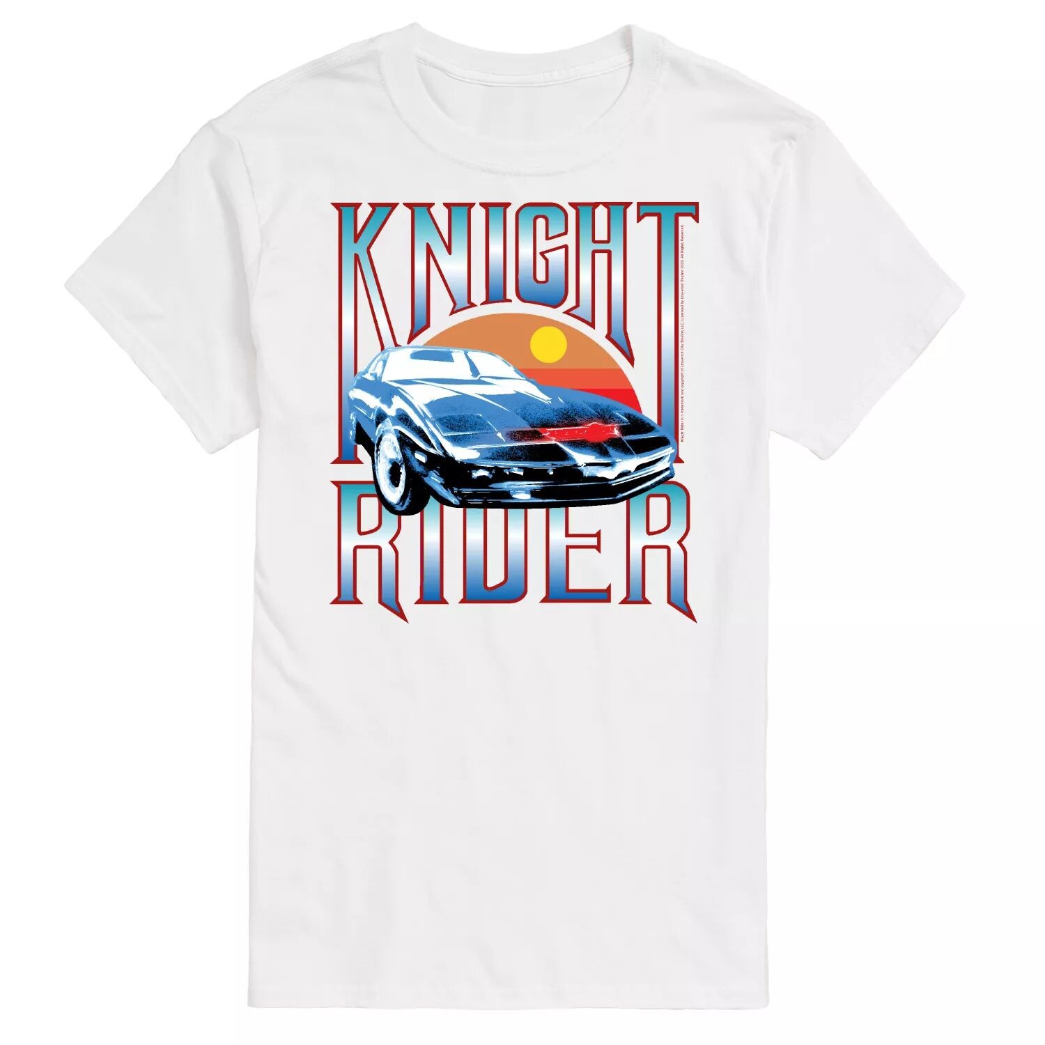 

Футболка с рисунком Big & Tall Knight Rider License, белый