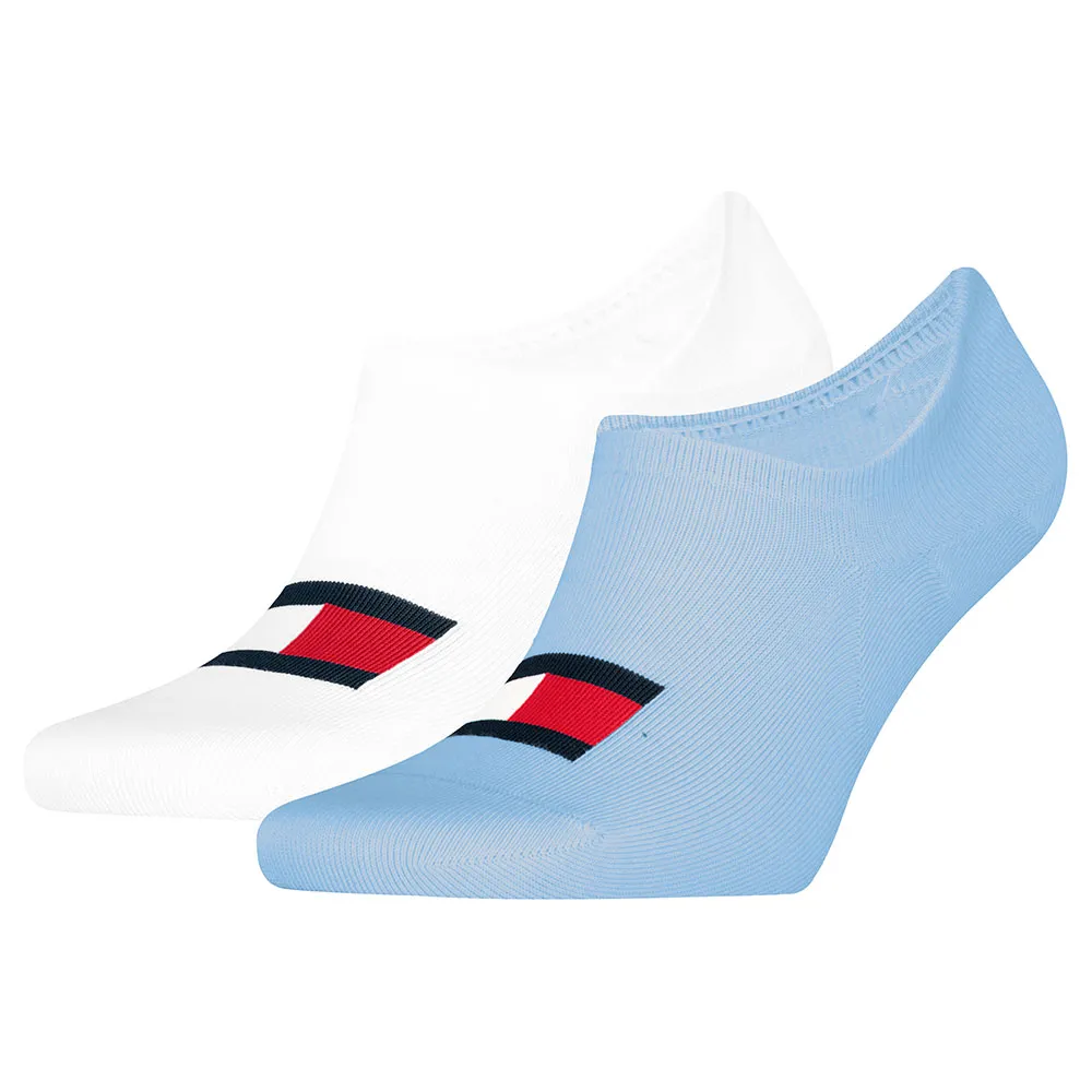 

Носки 2 шт Tommy Hilfiger Uni Footie Flag no show, белый
