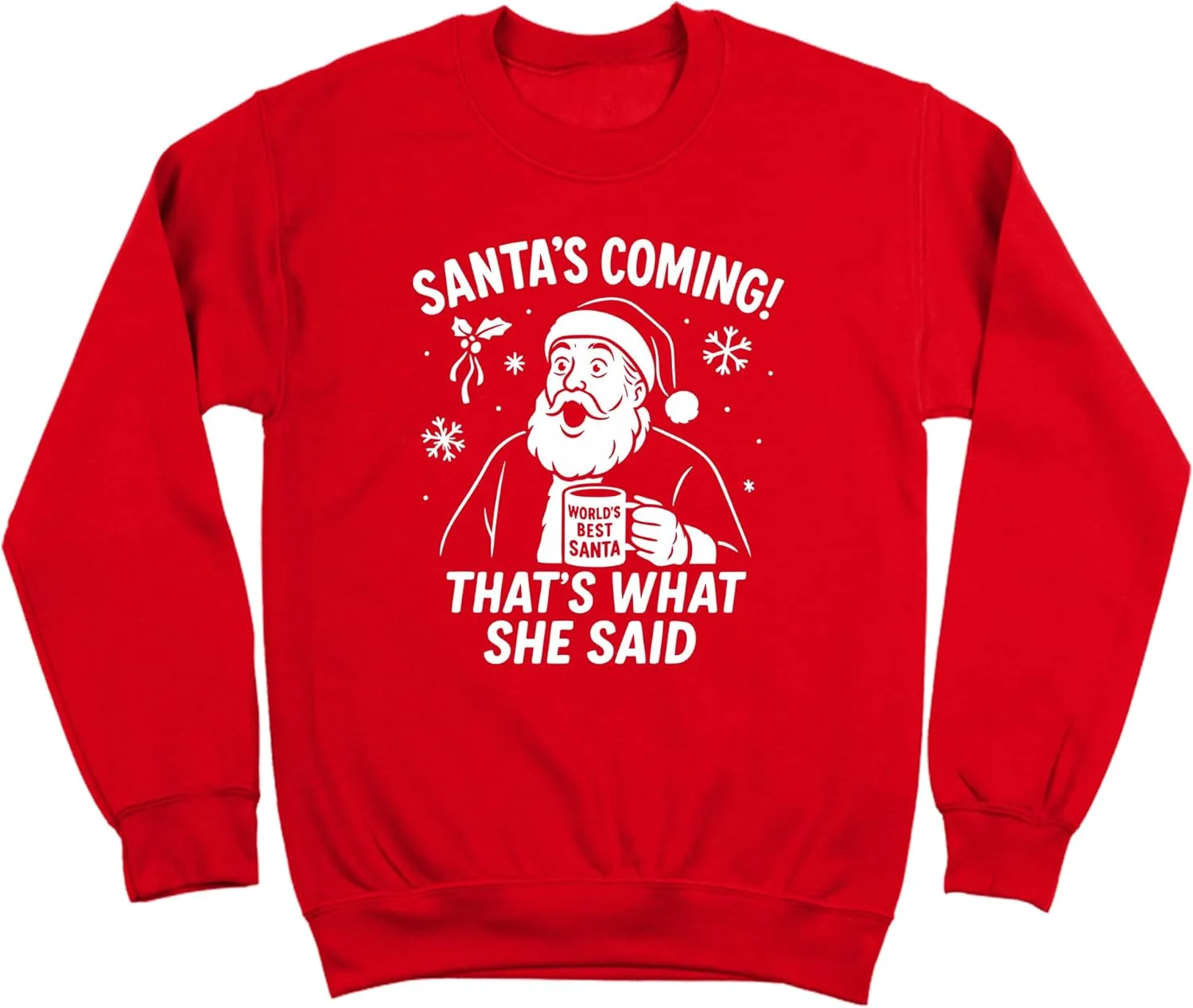 

Толстовка Donkey Tees SANTA IS COMING THAT'S WHAT SHE SAID