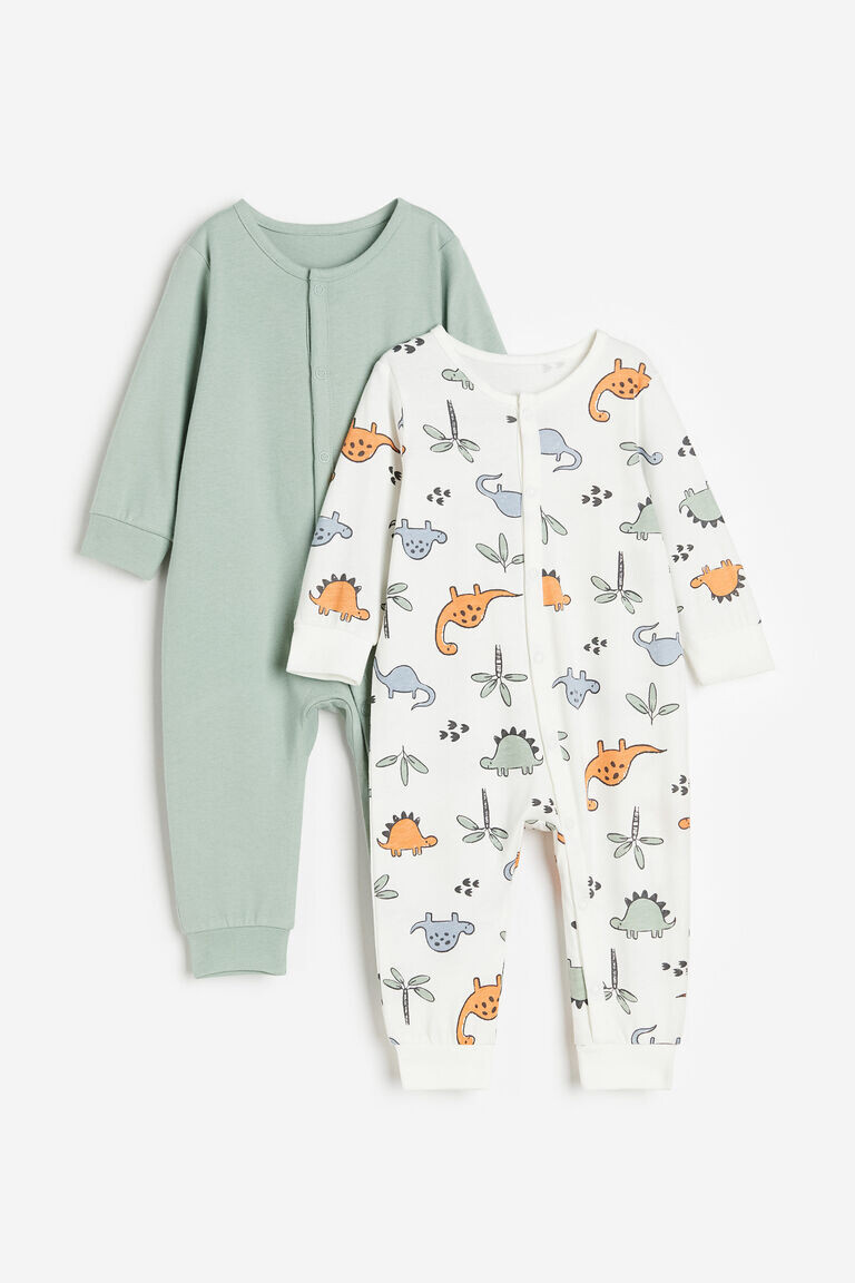

Две пары хлопковых пижам с рисунком H&M, белый