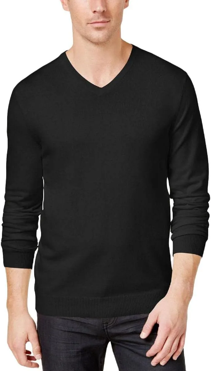 

Мужской свитер Alfani из хлопка с V-образным вырезом