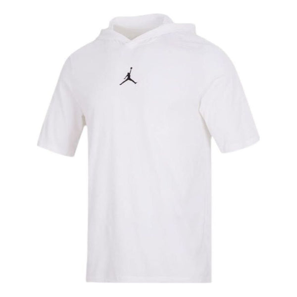 

Футболка Air Jordan Solid Color Hooded Pullover Short Sleeve T-Shirt Men's 'White', белый