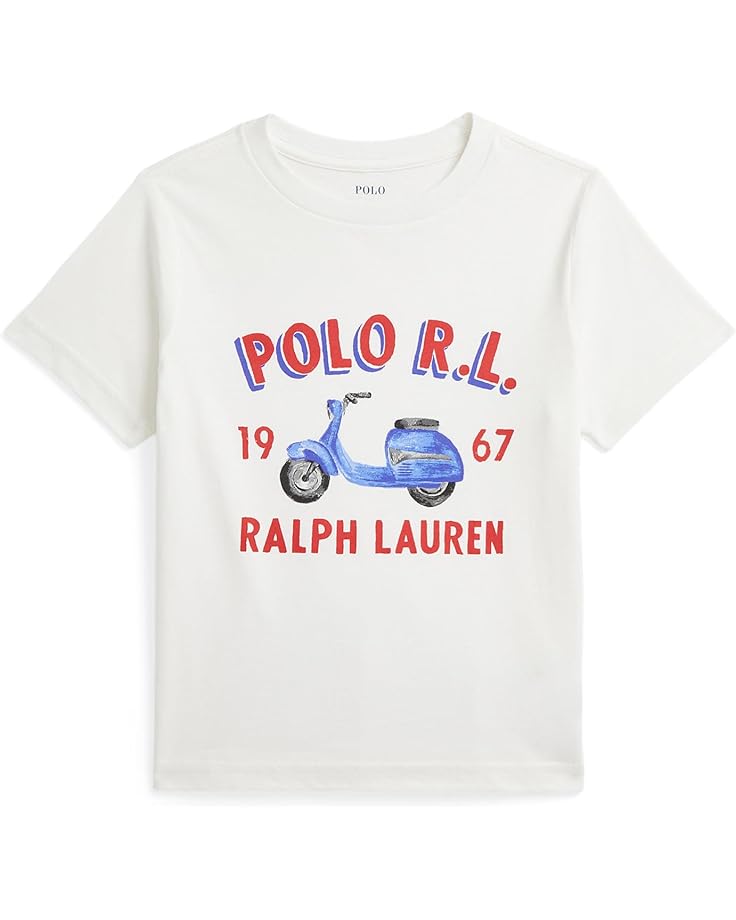 

Футболка Polo Ralph Lauren Kids Logo Cotton Jersey Tee, цвет Nevis