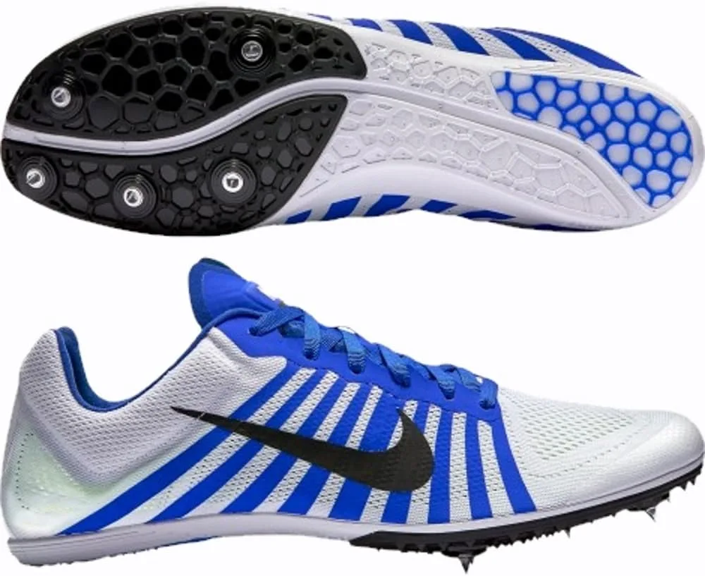 NIKE Унисекс Zoom DКроссовки для фитнеса, белый/черный/синий — фото 2