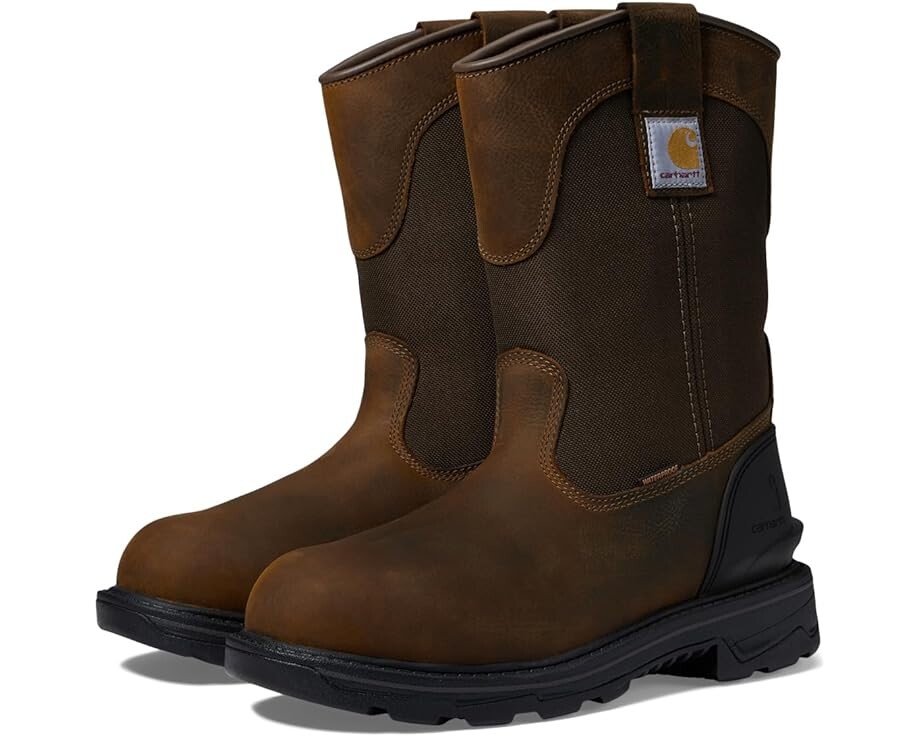 

Ботинки Carhartt Ironwood Waterproof 11" Alloy Toe Wellington, цвет Bison Brown Oil Tan
