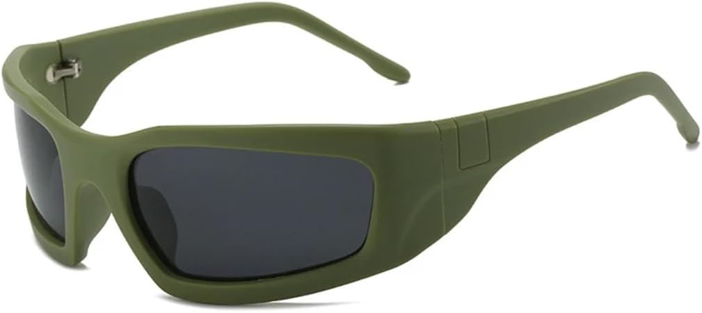 

Солнцезащитные очки «кошачий глаз» для женщин в стиле панк, спортивные, ретро, ​​для мужчин, для активного отдыха и вождения, защита от УФ-излучения UV400 UUPTTPL, Green Grey