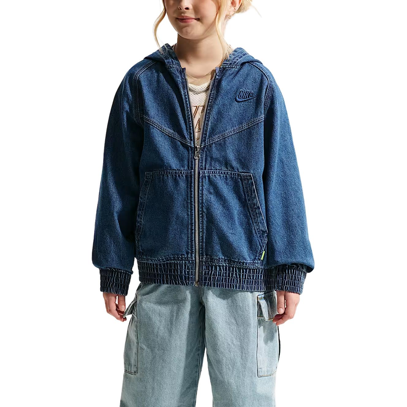 Куртка Sportswear Collection Kids' Nike, mysterious deep sea синий/mysterious deep sea синий/aegean storm синий/coastal синий — фото 3