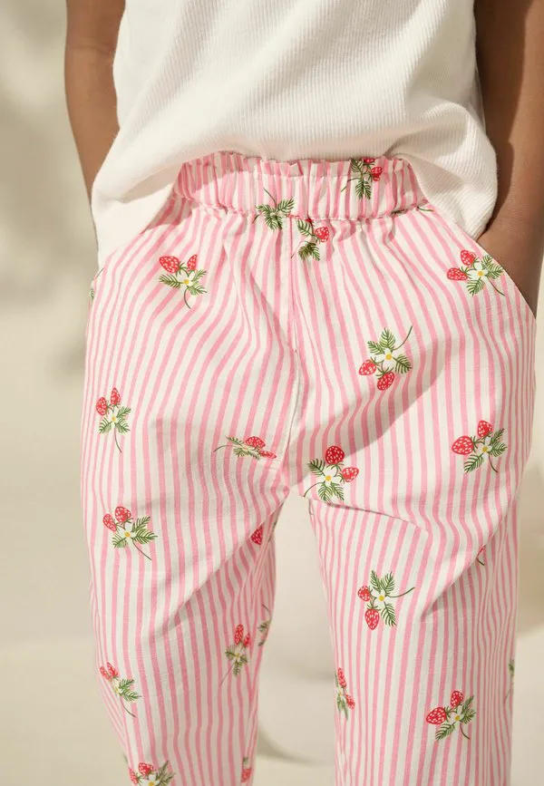 Брюки прямого кроя, надеваемые через голову. Next, Pink Strawberry Print — фото 3