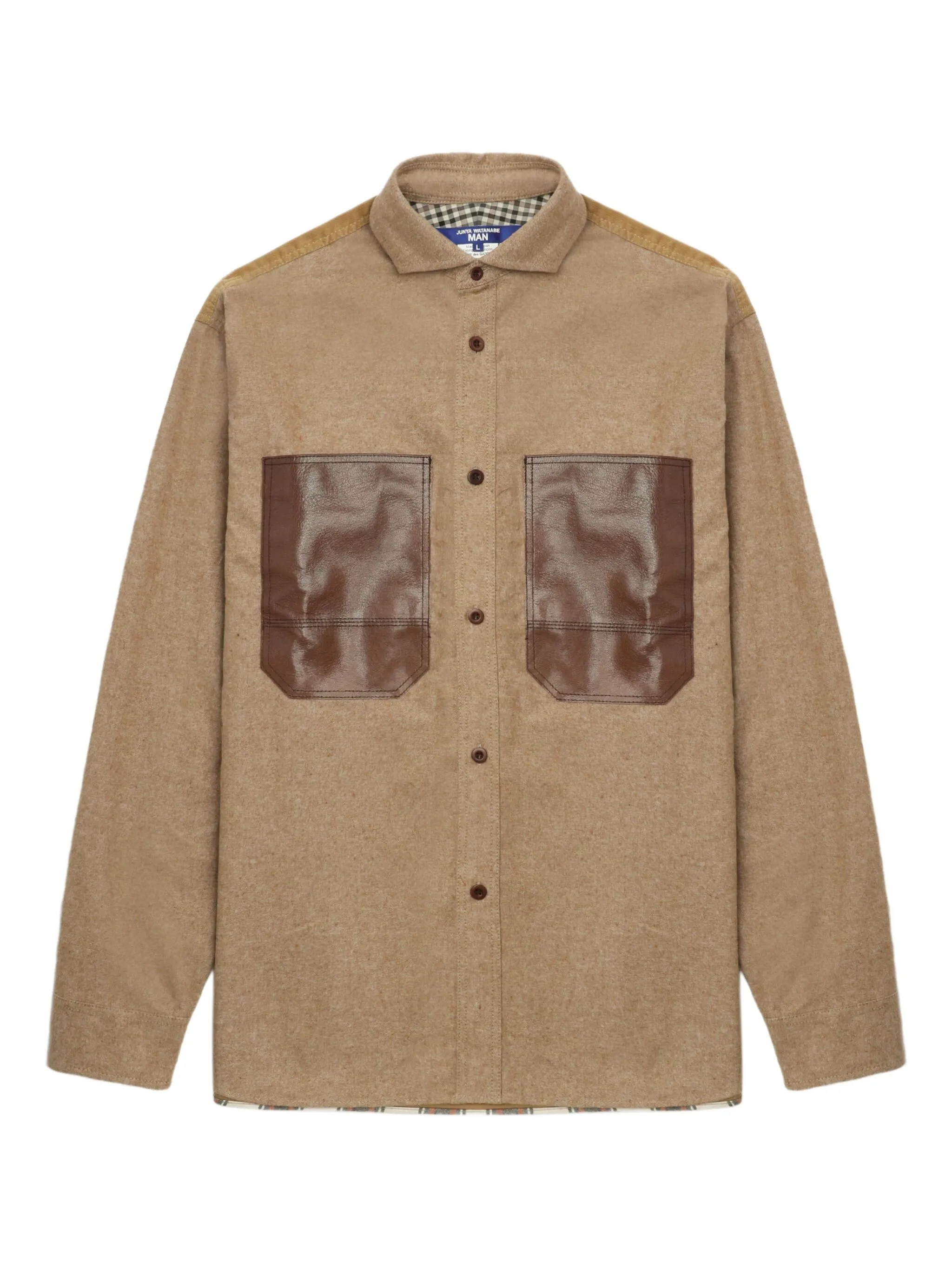 

Рубашка с карманом Junya Watanabe Man, бежевый