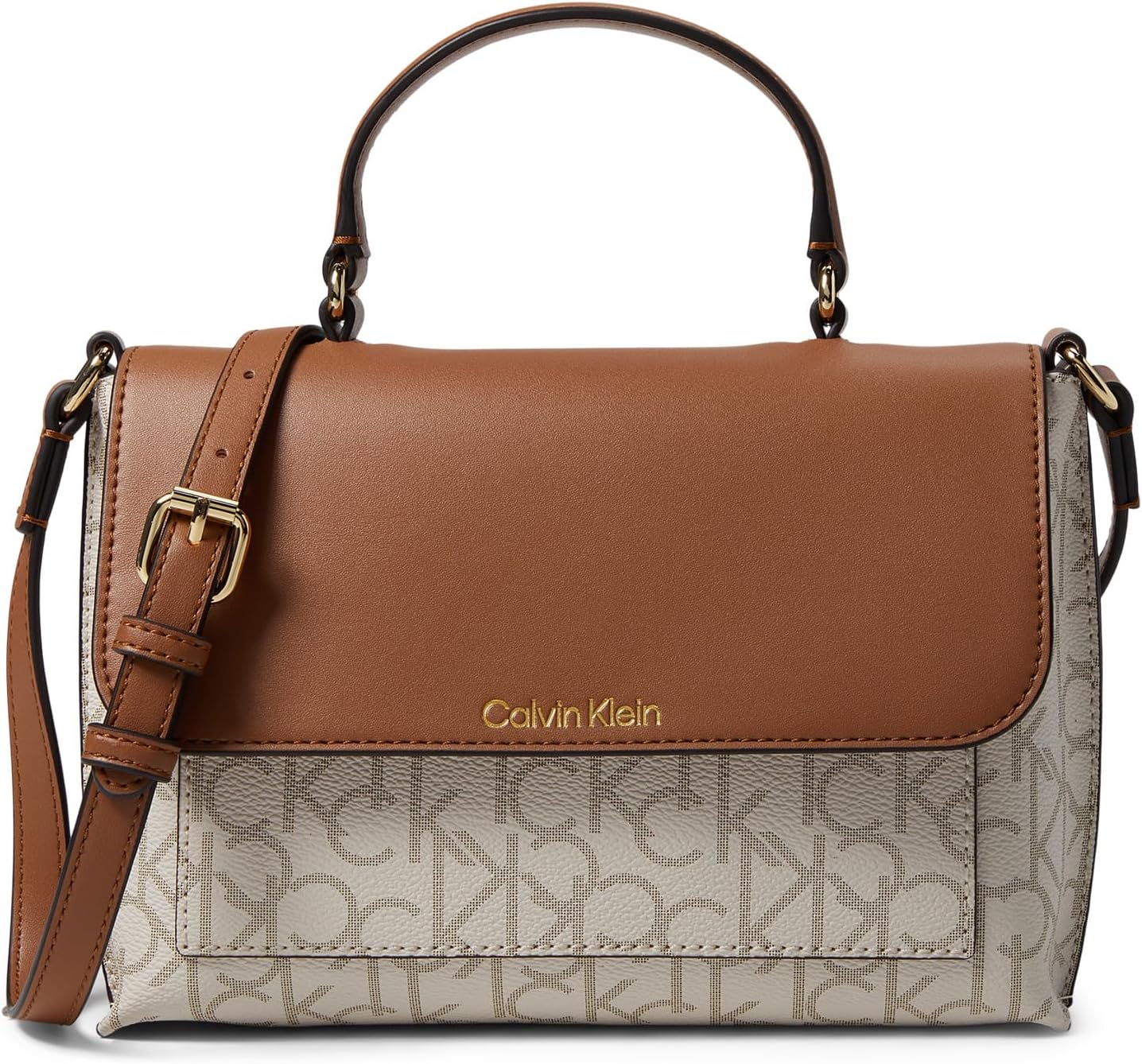 

Сумка кросс-боди Calvin Klein Odette Signature Crossbody, цвет Vanillailla/Khaki/Caramel