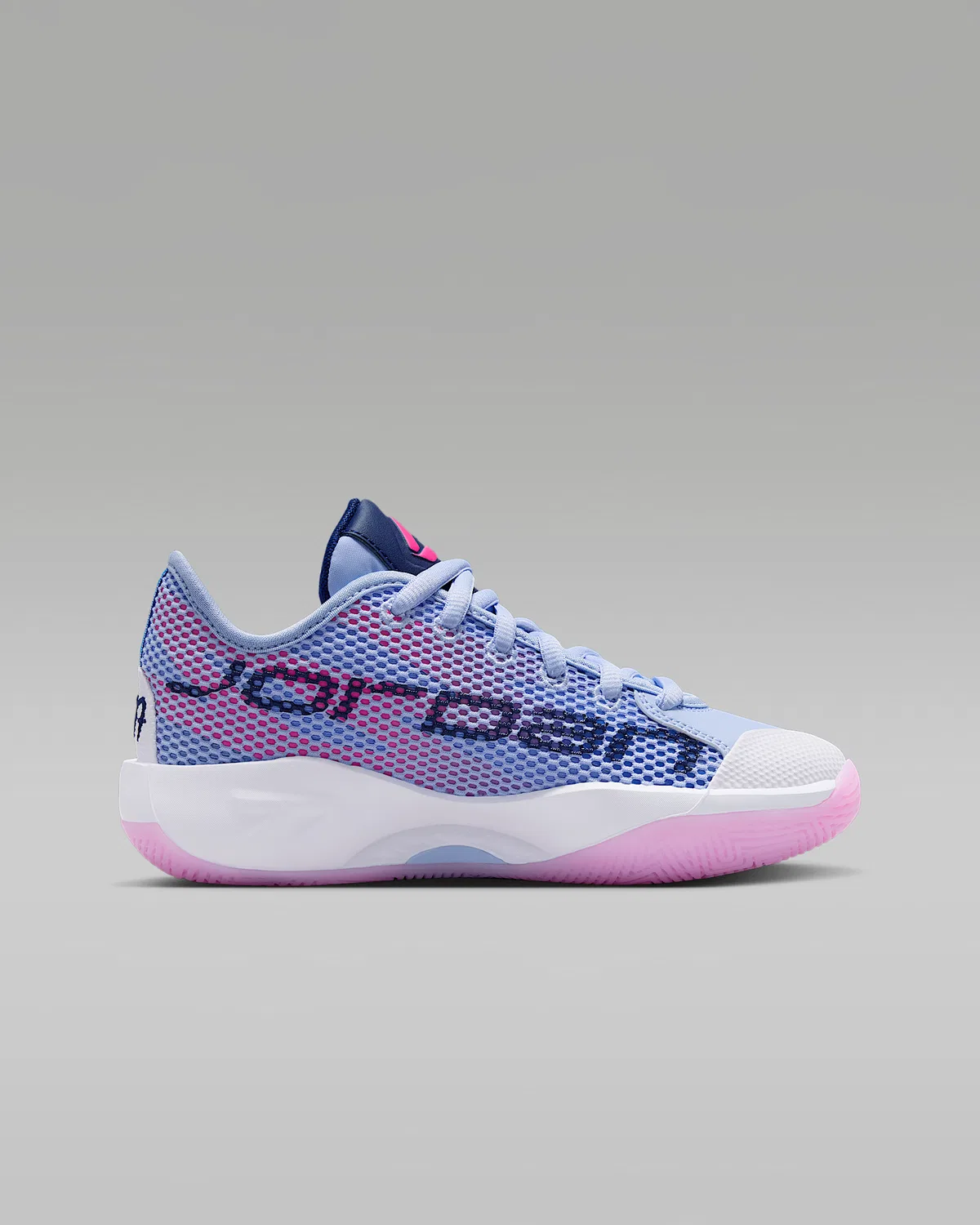 Детские баскетбольные кроссовки Luka 77, Light Marine/Blue Void/White/Hyper Pink — фото 3