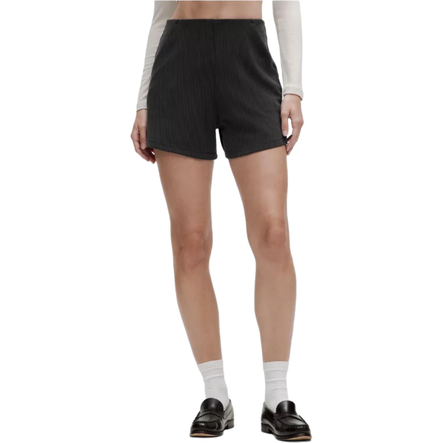 

Мягкие повседневные шорты для женщин Lululemon, черный