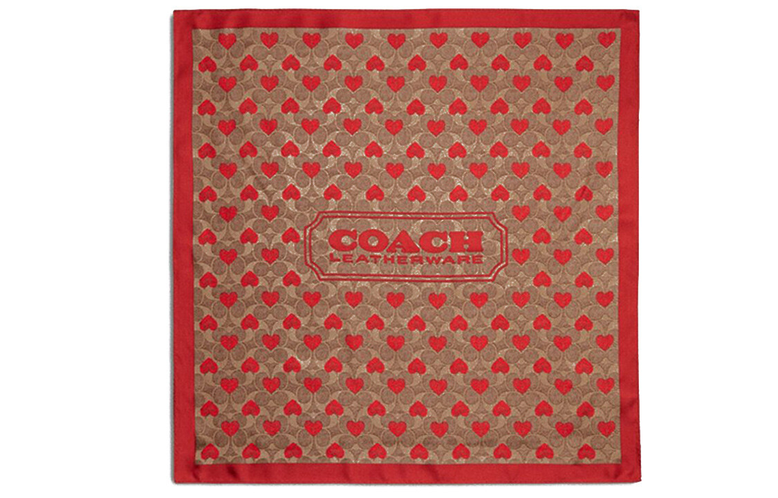 

Женский шелковый шарф COACH, Red