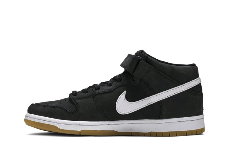 Кроссовки Nike Dunk Mid SB 'Orange Label', черный — фото 3