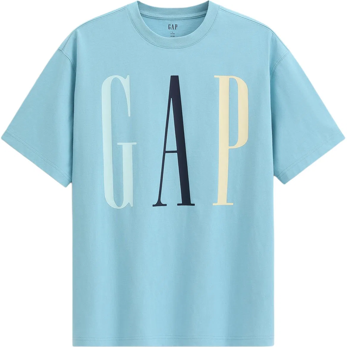 Футболка унисекс crew neck moderate GAP, Light Purple Pink, Offset Printing LOGO — фото 4
