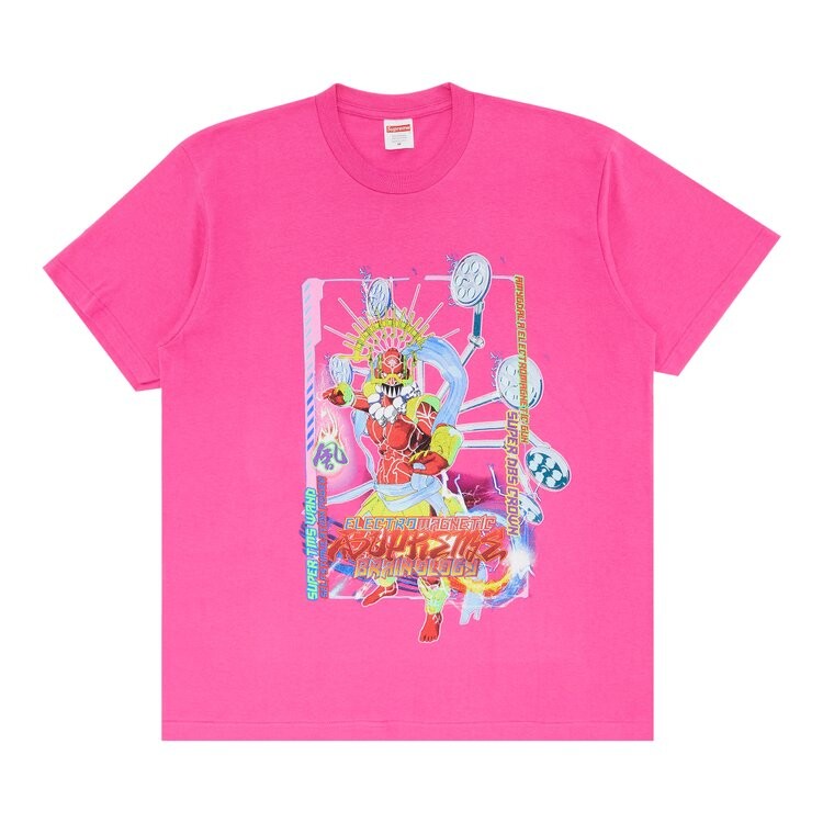 

Футболка Supreme Electromagnetic Tee, розовый